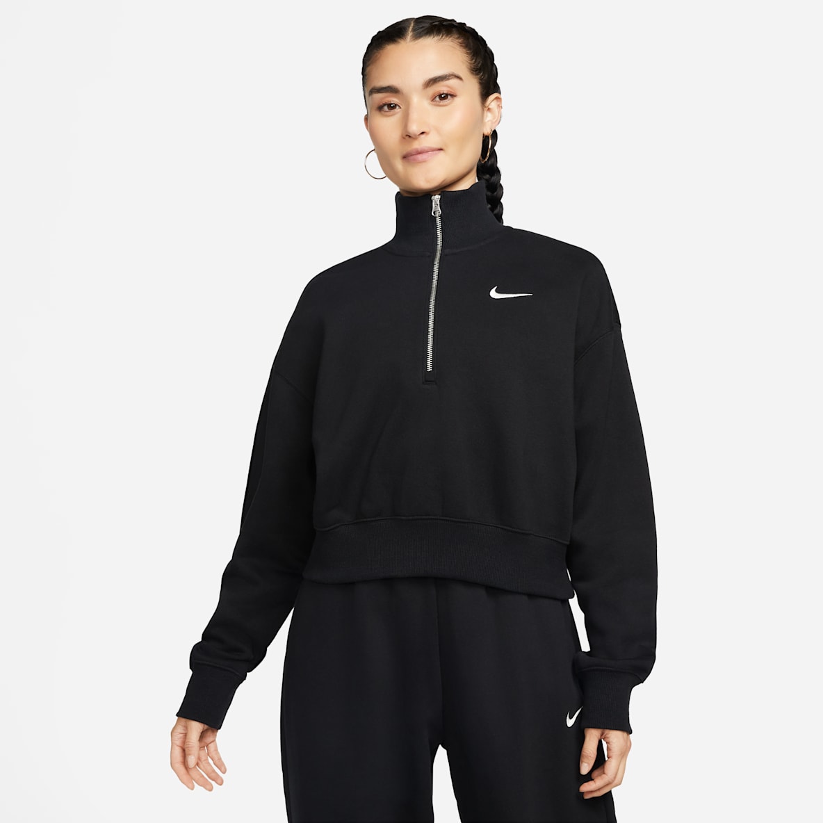 Black Lifestyle Long Sleeve Shirts Phoenix Fleece. Nike.com